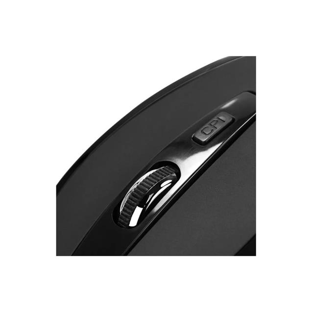 Mouse Klipxtreme Wireless 6 Botones Nano Dongle Black Vector (KMW-340BK)