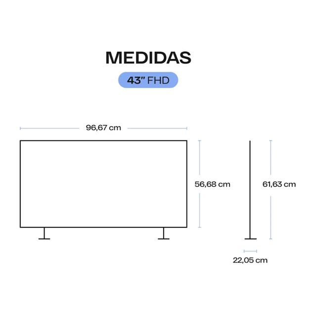 Smart TV LED Quint 43" Full HD Google TV (QT-43FHD20312-257)