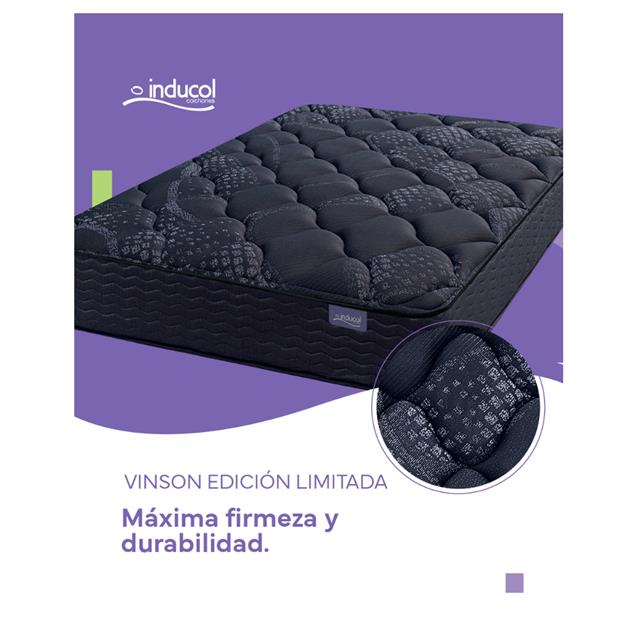 Colchón Inducol Vinson Edición Limitada 200x200 Espuma 28 cm