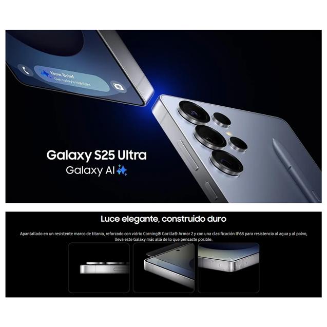 Celular Samsung Galaxy S25 Ultra 12GB 256GB 5G Titanium Silverblue