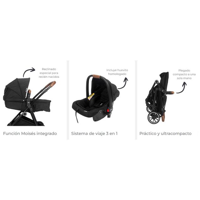 Coche Noa + Base Infanti Negro Negro (3430)