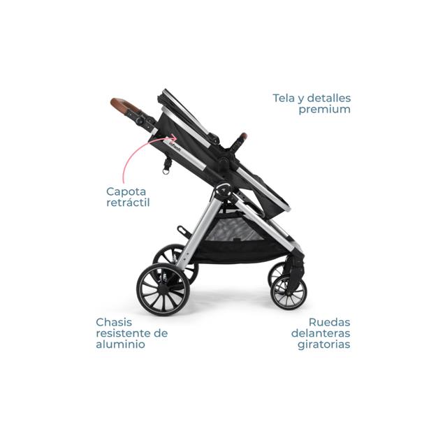 Coche Romanzo Infanti Negro (3477)