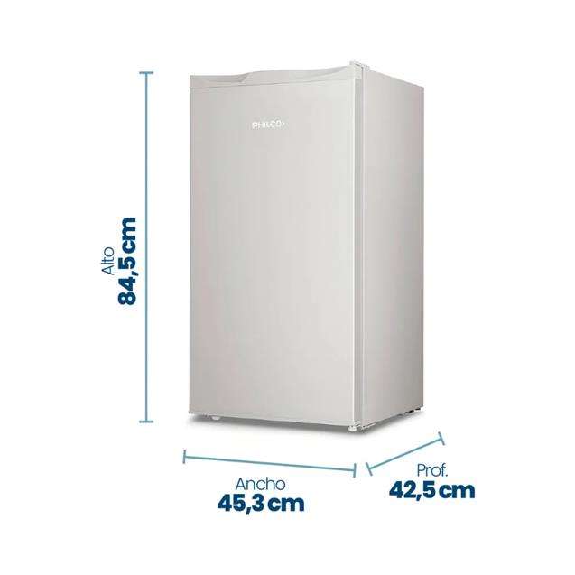 Heladera Bajo Mesada Philco Sin Freezer Plata 83 L (BM093P2)