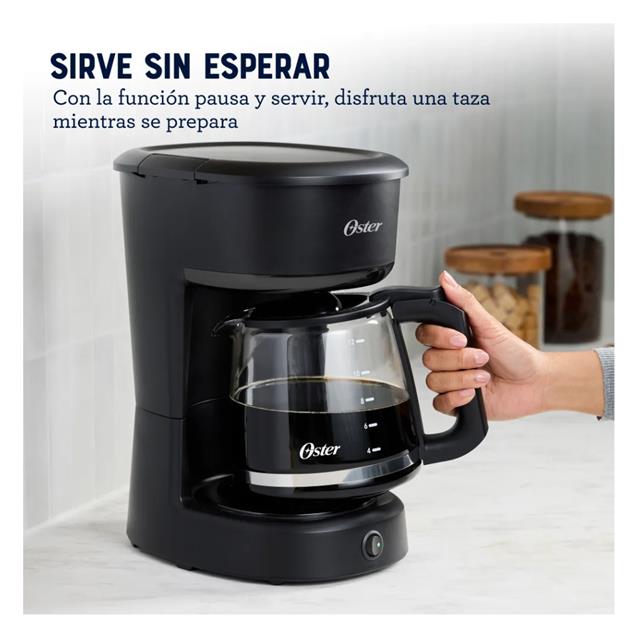Cafetera Oster Filtro 12 Tazas Negro (DCS121B)