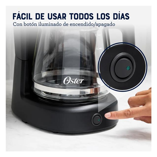 Cafetera Oster Filtro 12 Tazas Negro (DCS121B)