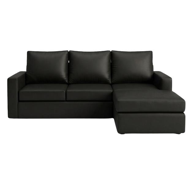 Sillón Turin 2.20 X 0.90 + Comodín Movil Nova Negro