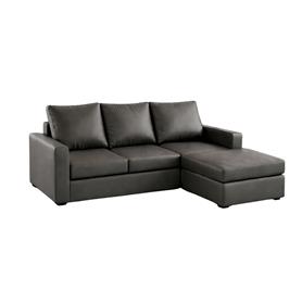Sillón Turin 2.20 X 0.90 + Comodín Móvil Nova Gris Oscuro