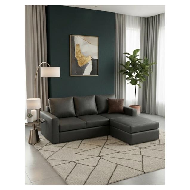 Sillón Turin 2.20 X 0.90 + Comodín Móvil Nova Gris Oscuro