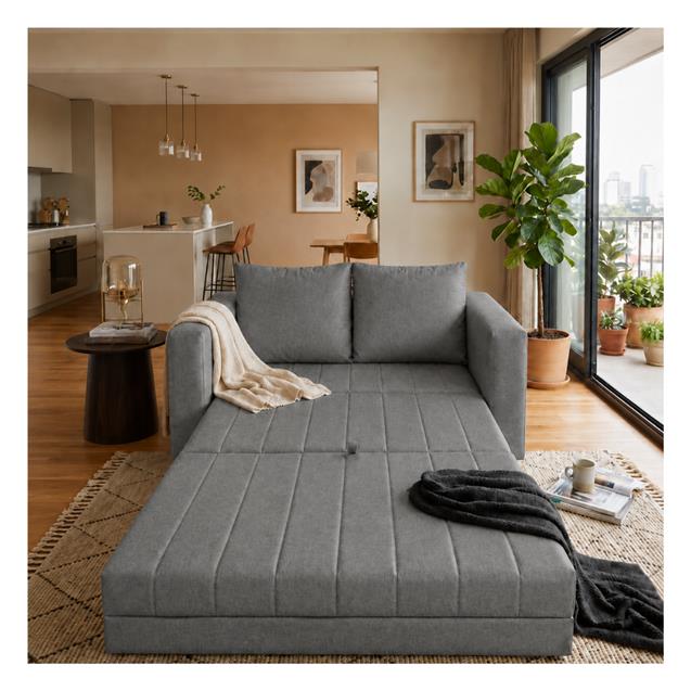 Sofá Cama Lema 1.50 X 0.90 Angus Gris