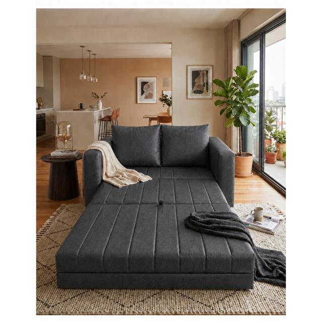 Sofá Cama Lema 1.50 X 0.90 Angus Grafito