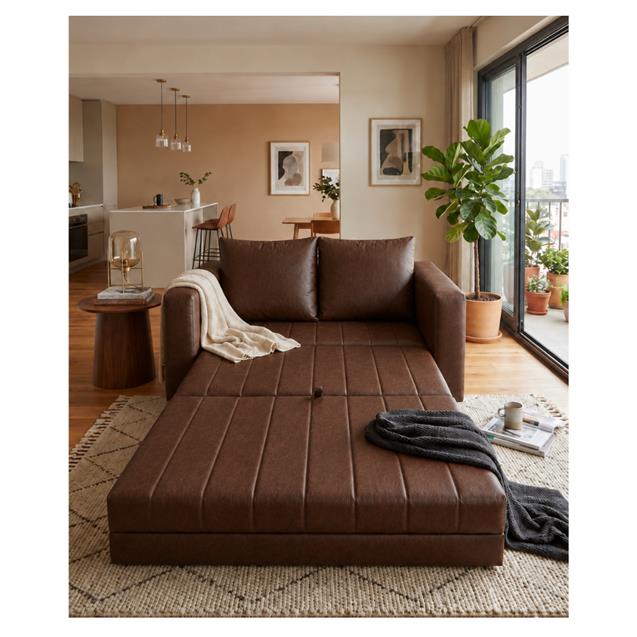 Sofá Cama Lema 1.50 X 0.90 Nova Coffee