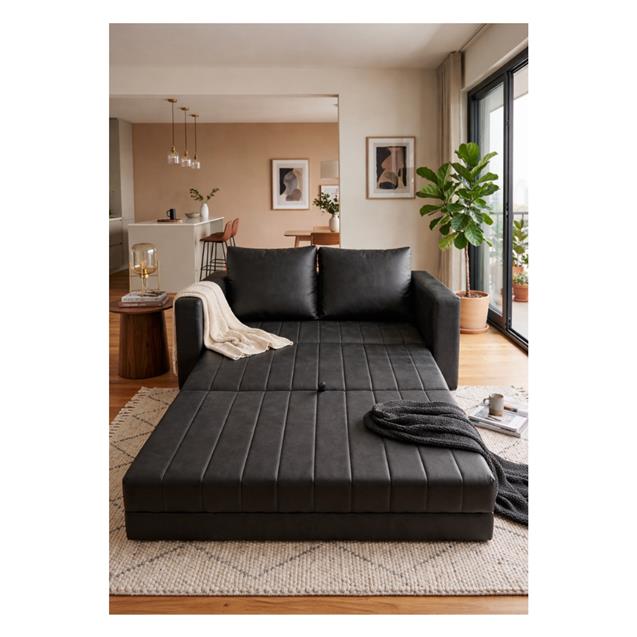 Sofá Cama Lema 1.50 X 0.90 Nova Negro