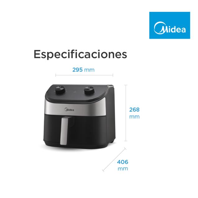 Freidora Midea Mecánica 4.5lts Negro (MW45BAR1)
