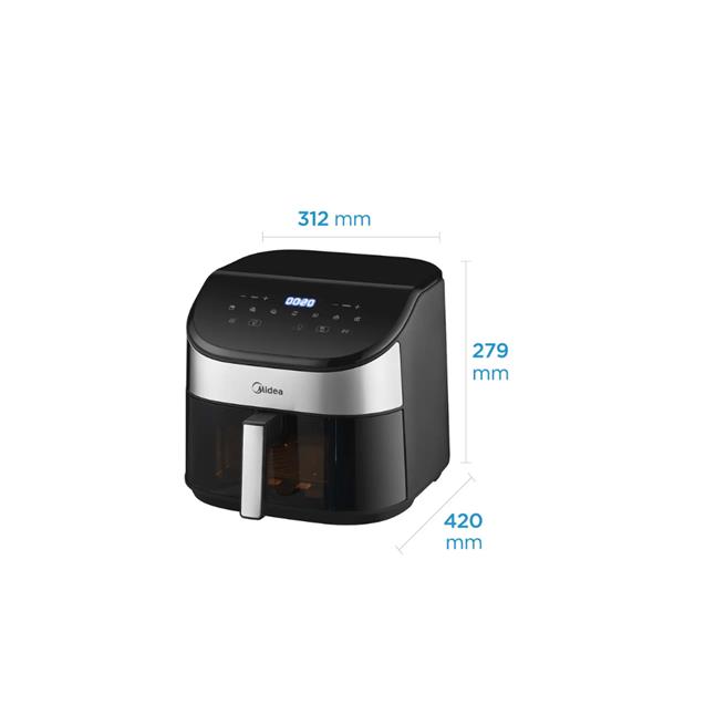Freidora Midea Digital 6 l Negro (DW60BAR1)