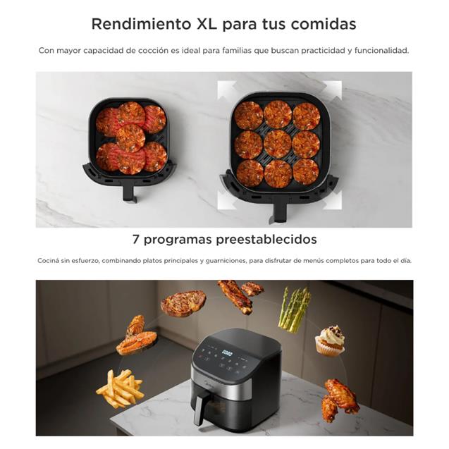 Freidora Midea Digital 6 l Negro (DW60BAR1)