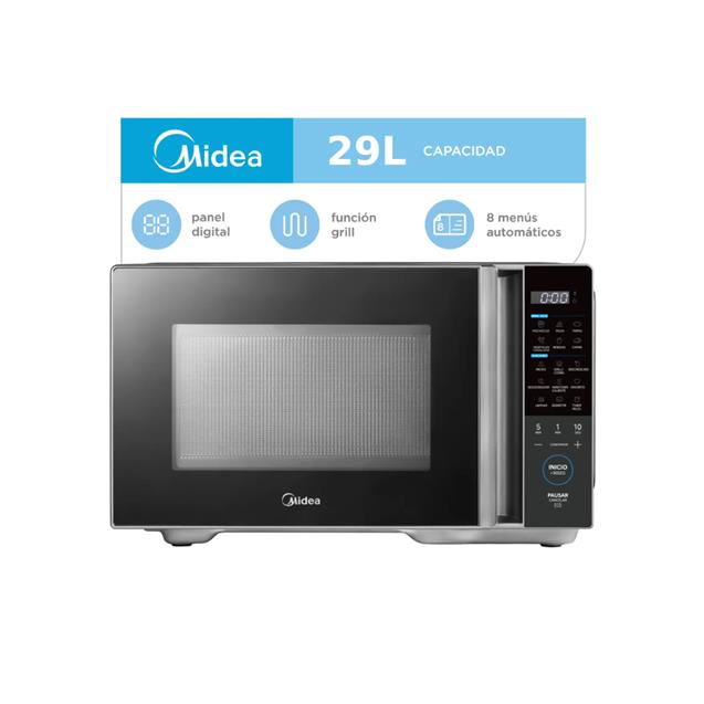 Microondas Midea 29 Lts Grill Gris (EG128GAR1)