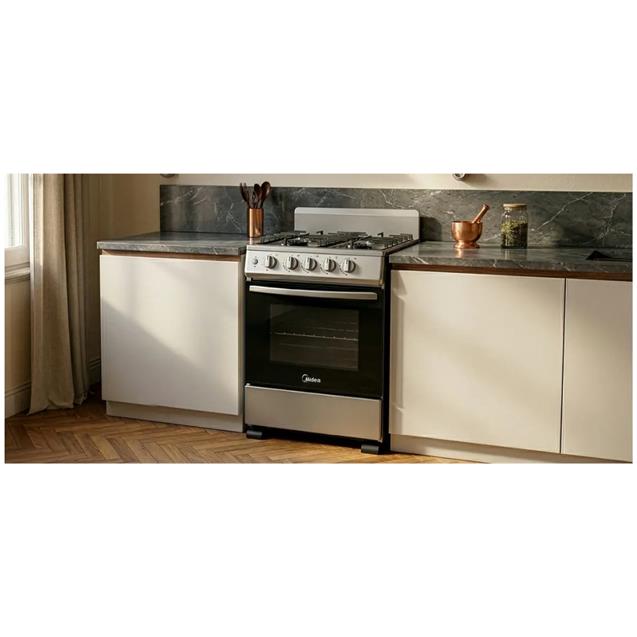 Cocina Multigas Midea 50 cm Gris (MG4P)