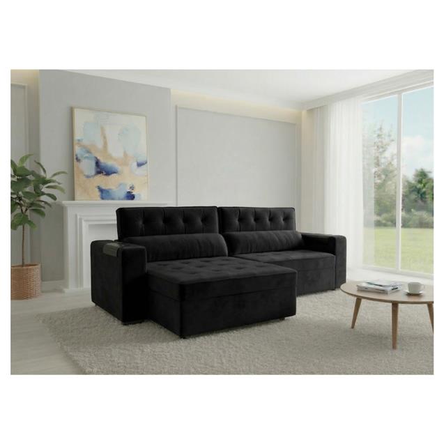 Sillón Barcelona 2.20 X 1.10 Negro (SLS944)