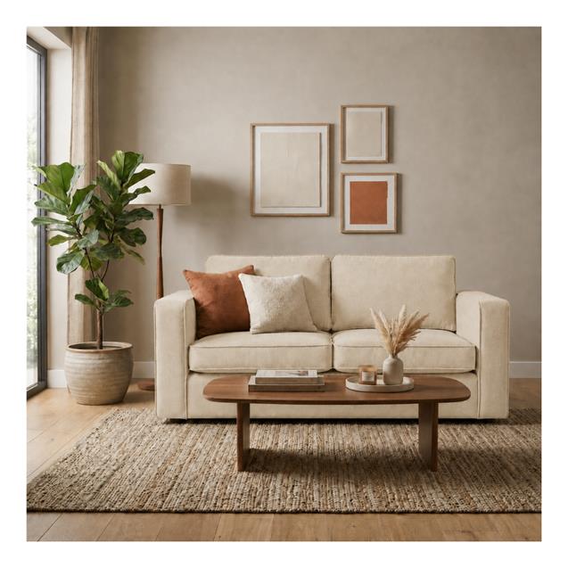 Sillón Turin Clásico 1,60 X 0,90 Cotton Natural