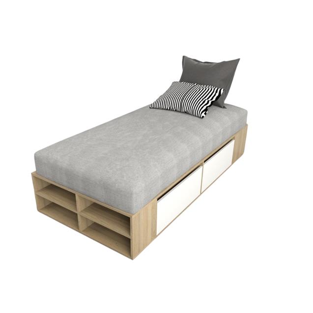 Box De Cama Tables Minimal Juvenil 0,90  Olmo/ Everest (6440)