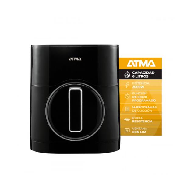 Freidora Atma 6l Negra (FR200ABP)