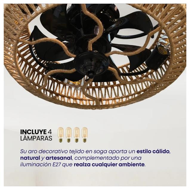 Ventilador De Techo Abon Garden Línea Zentra (AGZ 18 550 – NE)