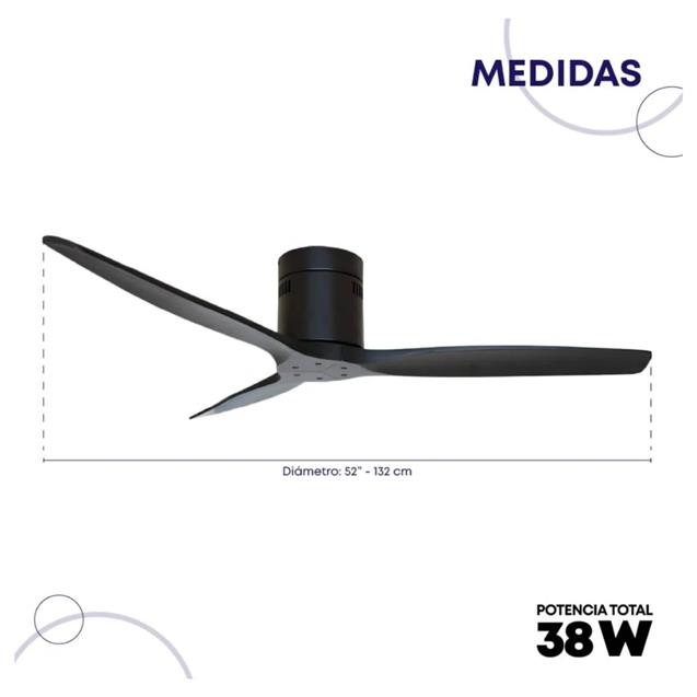 Ventilador De Techo Abon Garden Línea Zentra (AGZ 52 -100 NE)