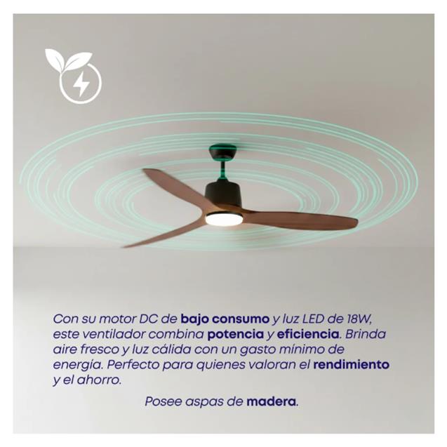 Ventilador De Techo Abon Garden Línea Zentra (AGZ 52 110 - NE OS)
