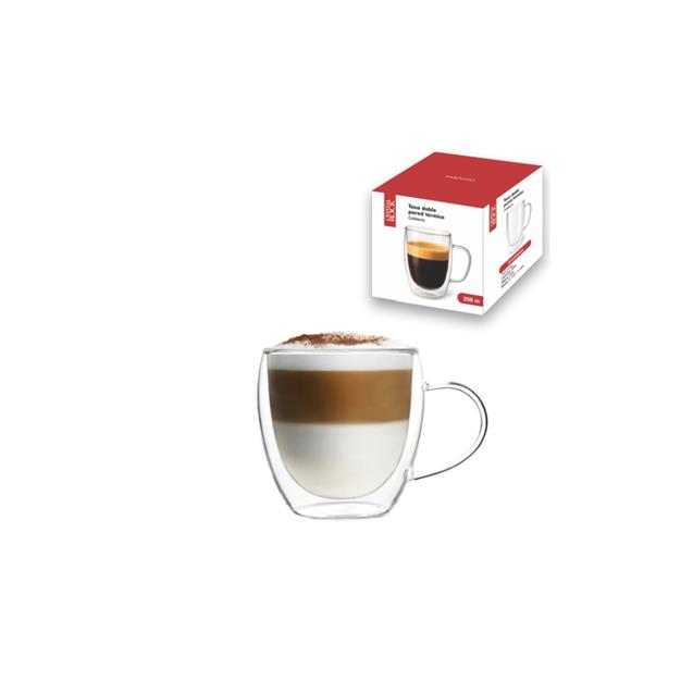 Taza Crystal Rock Doble Vidrio Con Asa 150 ML (57917150)