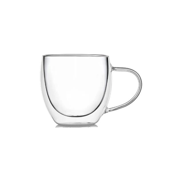 Taza Crystal Rock Doble Vidrio Con Asa 150 ML (57917150)