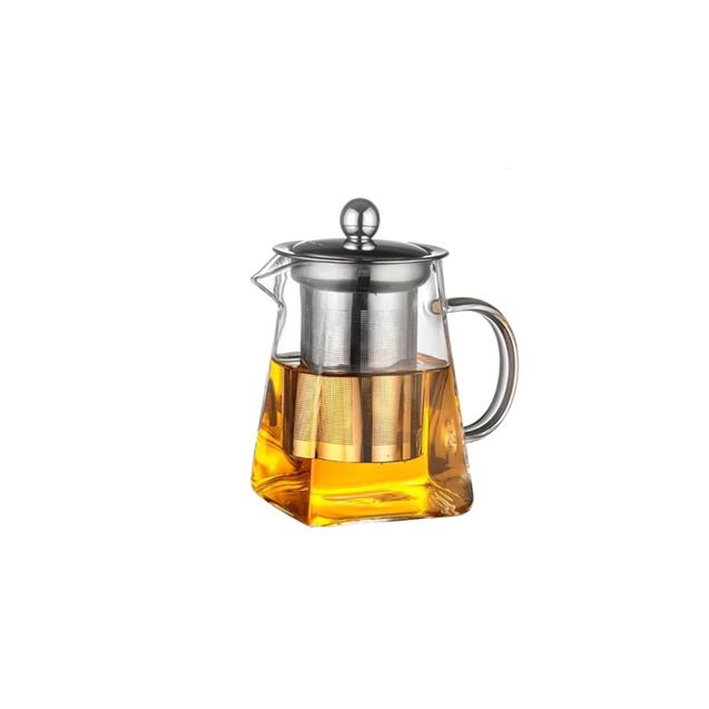 Tetera Crystal Rock Cuadrada Con Infusor Vidrio 750ml (57917893)