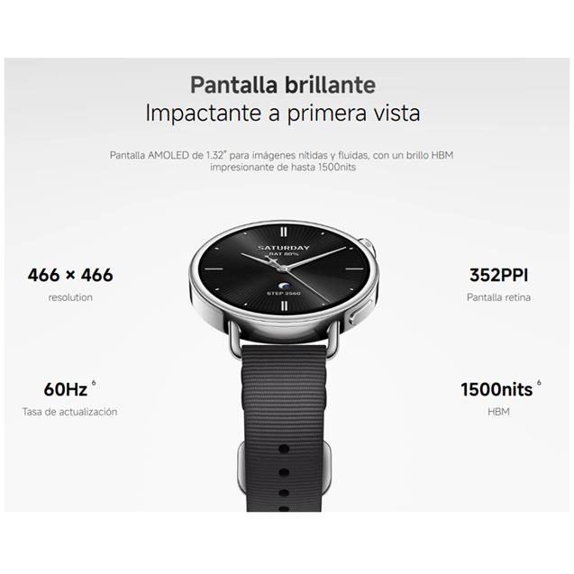 Smartwatch Xiaomi S4 41mm Leather White (BHR07VUGL)