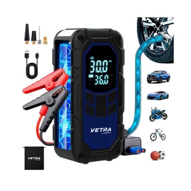 Arrancador Batería + Inflador Gadnic Av000420 12v -150psi (8000MAH)