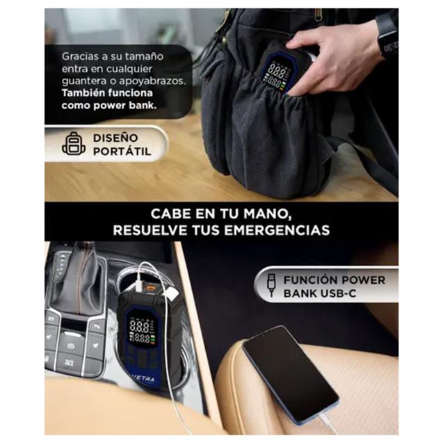 Arrancador Batería + Inflador Gadnic Av000420 12v -150psi (8000MAH)