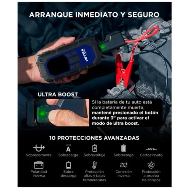 Arrancador Batería + Inflador Gadnic Av000420 12v -150psi (8000MAH)