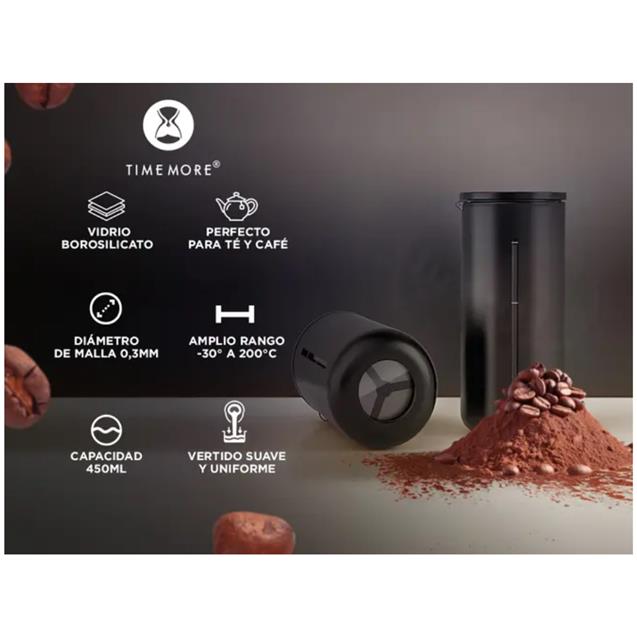 Cafetera Prensa Francesa Gadnic Timemore 450 Ml (TIMEMO03)