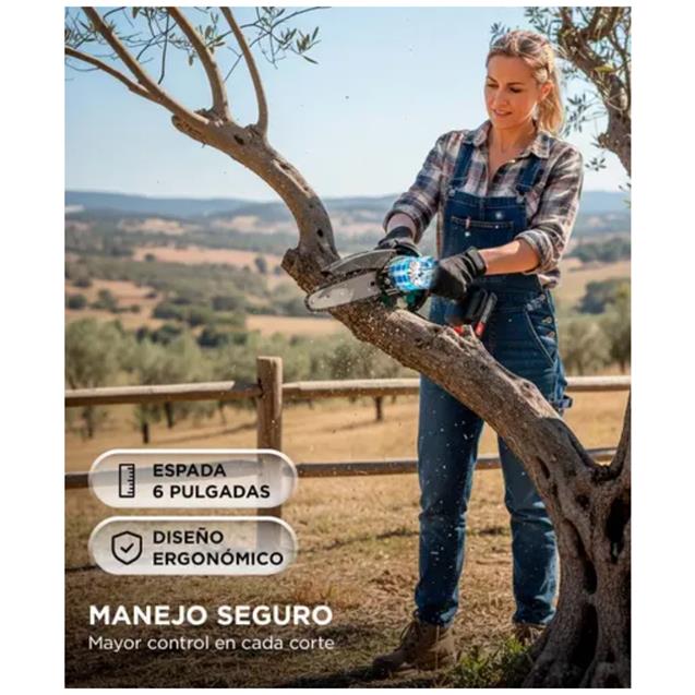 Mini Motosierra Gadnic Ziyen 2 Cadenas/ 2 Bat 20v 1.5ah Estuche (SIER0008)