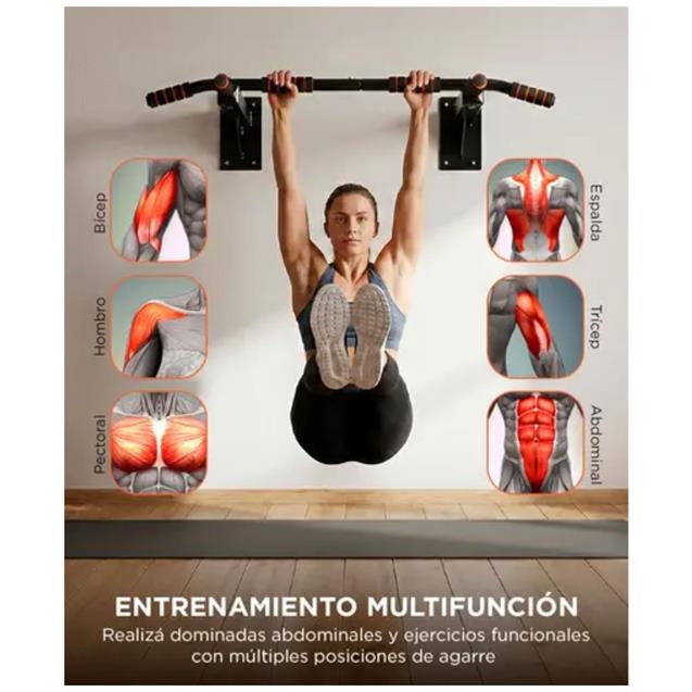 Barra Dominadas Gadnic Pared Reforzada 200kg (FITNES706)