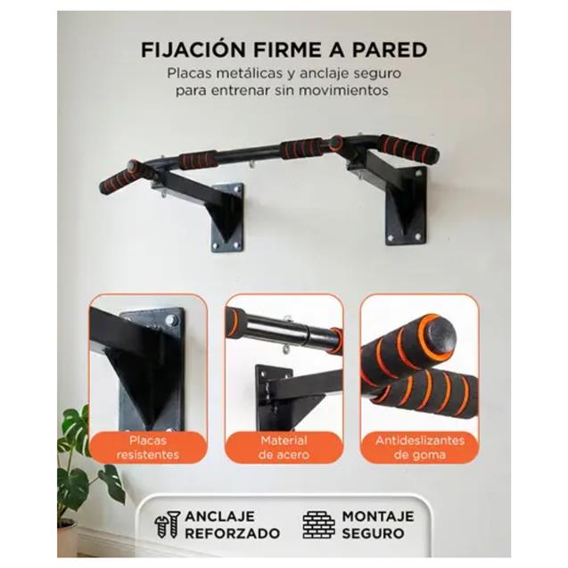 Barra Dominadas Gadnic Pared Reforzada 200kg (FITNES706)