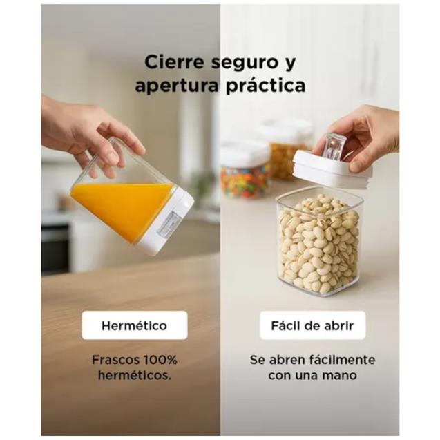 Set 4 Contenedores Gadnic Cocina Cierre Hermético (FRASKIT2)