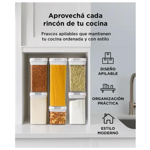 Set 7 Contenedores Gadnic Cocina Cierre Hermético (FRASKIT5)