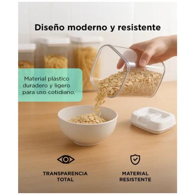 Set 7 Contenedores Gadnic Cocina Cierre Hermético (FRASKIT5)