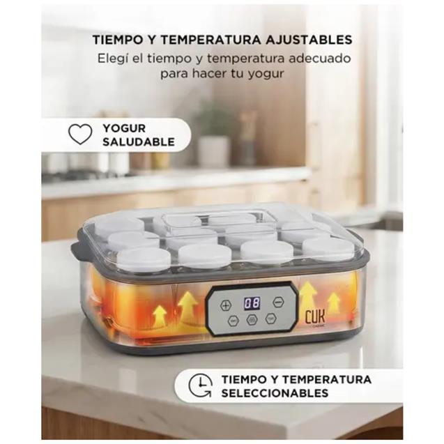 Yogurtera Gadnic 12 Frascos x 180 Ml (YOUGUR05)