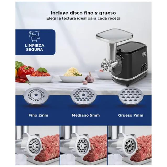 Picadora De Carne Gadnic Eléctrica Multifunción 1200w (PICA0002)