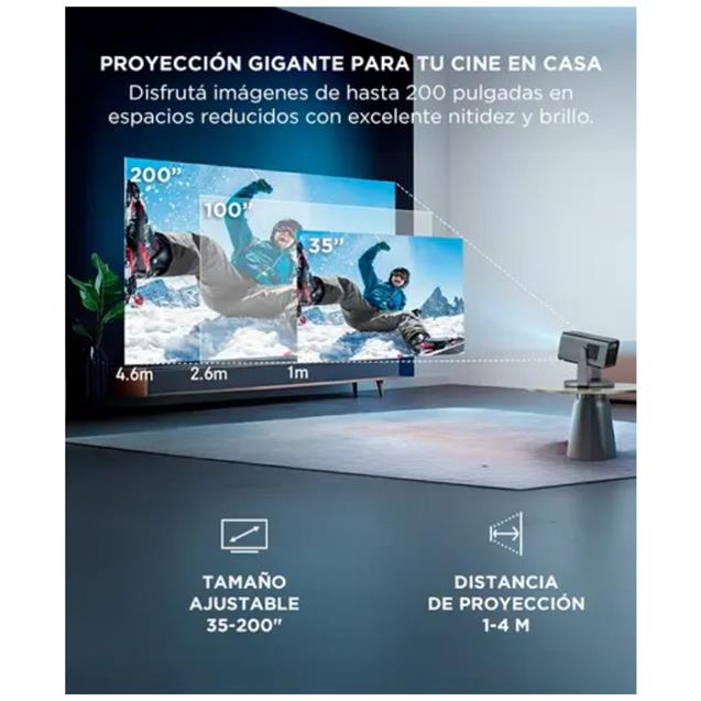 Proyector Gadnic Full HD 10.000 Lumens Android 12 (PROJ330W)