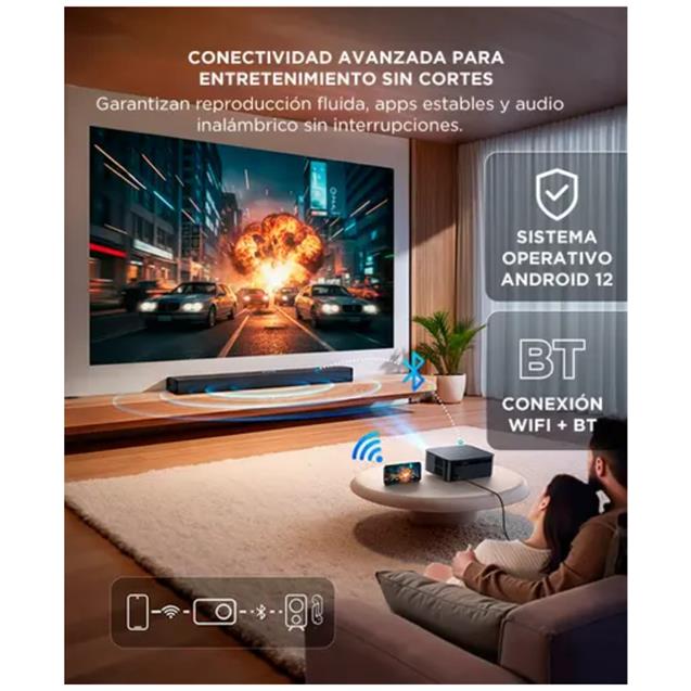 Proyector Gadnic Full HD 10.000 Lumens Android 12 (PROJ330W)