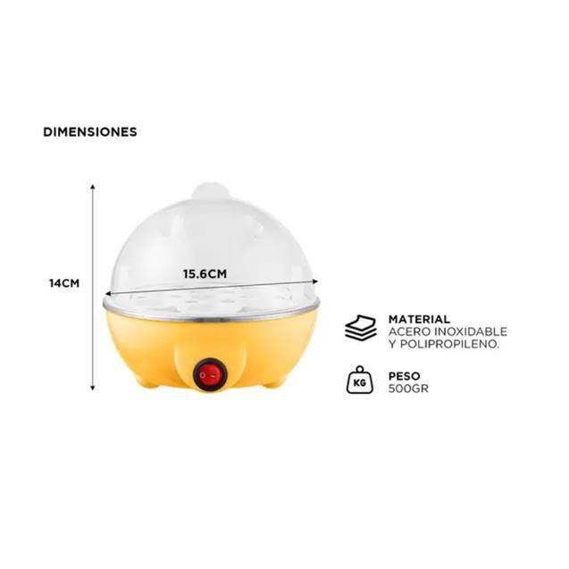 Huevera Eléctrica Gadni 7 Huevos 350w (EGG00001)