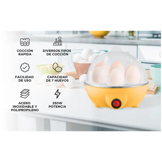 Huevera Eléctrica Gadni 7 Huevos 350w (EGG00001)