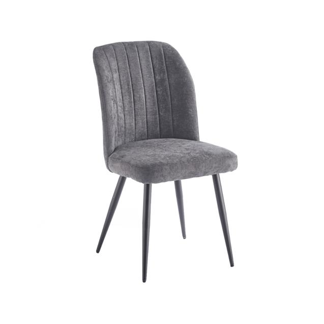 Silla Ego Design tapizada gris pack x 4 unidades (85967207)