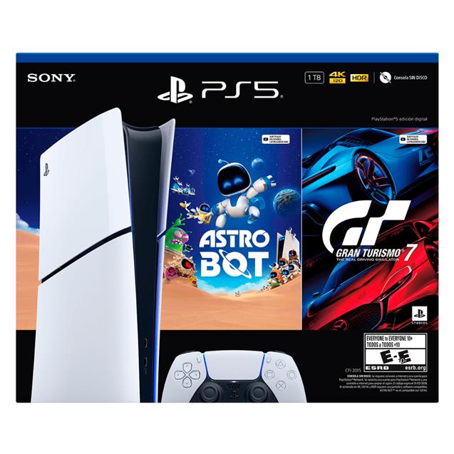 Consola Play Station 5 Digital GT7 + Astro Bot